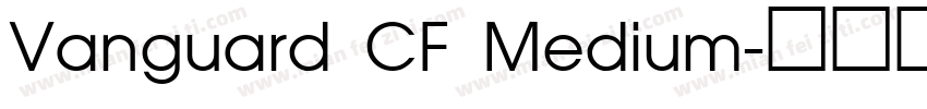 Vanguard CF Medium字体转换